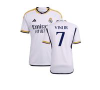 Real Madrid CF Men's 2023-2024 Real Madrid Home Shirt Vini Jr. 7 in White | Size: 3XL Real Madrid CF White 3XL