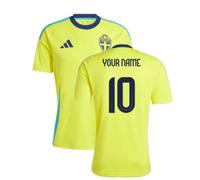 (3XL) 2024-2025 Sweden Home Fan Shirt (Your Name)