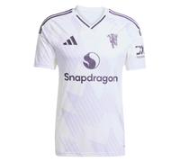 Adidas Manchester United Away Mens Short Sleeve Jersey 2025/2026 Colour: White, Size: 3XL