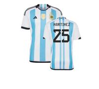 (3XL) Argentina 2022 World Cup Winners Home Shirt (MARTINEZ 25)