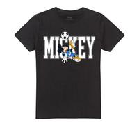 (3XL, Black) Disney Unisex Adult Kick Mickey Mouse Football T-Shirt