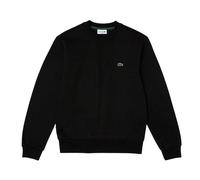 (3XL, Black) Lacoste Mens Embroidered Logo Fleece Crew Neck Sweatshirt