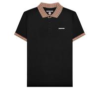 (3XL, Black) Lambretta Mens SS25 Gingham Polo Shirt