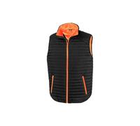 (3XL, Black/Orange) Result Unisex Adult Gilet