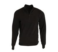 Premier Men's 1 4 Zip Neck Knitted Sweater in Black | Size: 3XL Premier Black 3XL