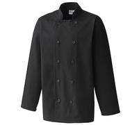 Premier Men's Chefs Jacket Pack of 2 in Black | Size: 3XL Premier Black 3XL
