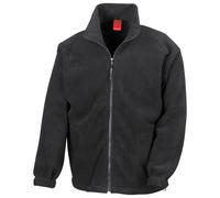 (3XL, Black) Result Mens Polartherm Fleece Jacket