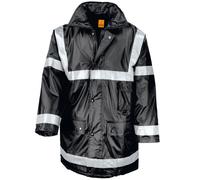 (3XL, Black) Result Mens Work-Guard Workwear Management Coat