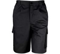 (3XL, Black) Result Unisex Work-Guard Action Shorts / Workwear