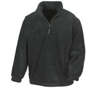 (3XL, Black) Result Unlined Active 1/4 Zip Anti-Pilling Fleece Top