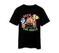 (3XL, Black) Sonic The Hedgehog Mens Deck The Halls Christmas T-Shirt
