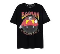 (3XL, Black) Sonic The Hedgehog Mens Doctor Eggman Short-Sleeved T-Shirt