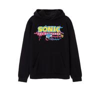 (3XL, Black) Sonic The Hedgehog Mens Psychedelic Logo Hoodie