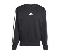 (3XL, Black/White) Adidas Mens Essentials 3 Stripes Fleece Sweatshirt