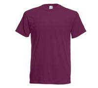 (3XL, Burgundy) Fruit Of The Loom Mens Original Short Sleeve T-Shirt