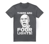 (3XL, Charcoal) Star Trek Mens Four Lights T-Shirt