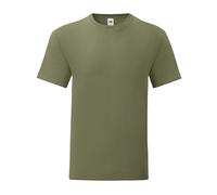 (3XL, Classic Olive) Fruit Of The Loom Mens Iconic Premium Ringspun Cotton T-Shirt