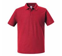 (3XL, Classic Red) Russell Mens Authentic Eco Polo Shirt