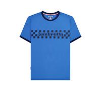 (3XL, Dark Blue) Lambretta Mens SS24 Two Tone Ringer T-Shirt