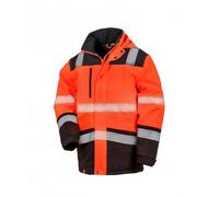 (3XL, Fluorescent Orange/Black) Result Adults Unisex Safe-Guard Safety Soft Shell Jacket