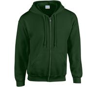 (3XL, Forest Green) Gildan Heavy Blend Unisex Adult Full Zip Hooded Sweatshirt Top