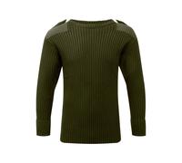 (3XL, Green) Fort Mens Crew Neck Combat Jumper