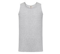 Fruit of the Loom Men's Valueweight Heather Athletic Vest Top in Grey | Size: 3XL Fruit Of The Loom Grey 3XL