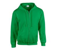 (3XL, Irish Green) Gildan Unisex Adult Heavy Blend Full Zip Hoodie