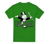 (3XL, Kelly Green) Monopoly Mens Big Bank T-Shirt