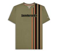 (3XL, Khaki/Desert Sun) Lambretta Mens Multi Stripe Short Sleeve Crew Neck Cotton T-Shirt Top Tee
