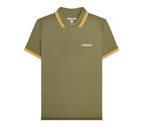 (3XL, Khaki Green) Lambretta Mens SS25 Triple Tipped Polo Shirt
