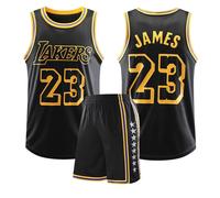 (3XL) Lakers # 23 LeBron James Basketball Jersey Adult Kids Set