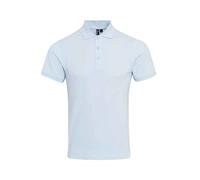 (3XL, Light Blue) Premier Mens Coolchecker Plus Piqu Polo Shirt