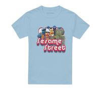 (3XL, Light Blue) Sesame Street Unisex Adult Group T-Shirt