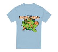 (3XL, Light Blue) Teenage Mutant Ninja Turtles Mens Party Dude Michelangelo T-Shirt