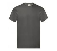 (3XL, Light Graphite) Fruit Of The Loom Mens Original Short Sleeve T-Shirt