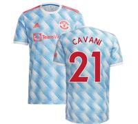 Manchester United FC Men's Man Utd 2021 - 2022 Away Shirt - Cavani 21 in White | Size: 3XL Manchester United FC White 3XL