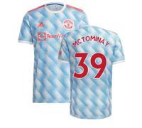 Manchester United FC Men's Mens Man Utd 2021 - 2022 Away Shirt - Mctominay 39 in White | Size: 3XL Manchester United FC White 3XL