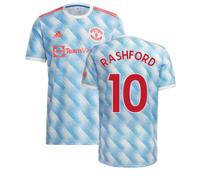 Manchester United FC Men's Man Utd 2021-2022 Away Shirt RASHFORD 10 in White | Size: 3XL Manchester United FC White 3XL