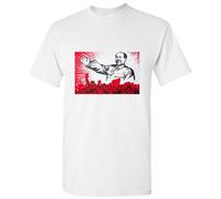 (3XL) Mao Zedong Chinese Famous Marxist Theorist White Men T Shirt Tee Top