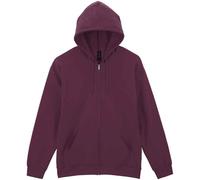(3XL, Maroon) Gildan Mens Softstyle Fleece Midweight Full Zip Hoodie