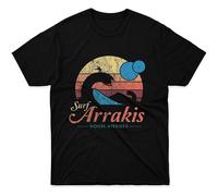 (3XL) Mens Womens Tshirt Visit Arrakis - Vintage Distressed Surf - Dune - Sci Fi Shirts For Men Women Dad Gift Friends
