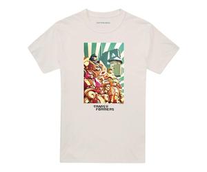 (3XL, Natural) Transformers Unisex Adult Autobots Assemble T-Shirt