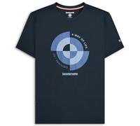 (3XL, Navy) Lambretta Mens Target Quadrant Tee Big & Tall T-Shirt Short Sleeve Graphic Top