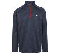 (3XL, Navy Marl) Trespass Mens Fleece Jacket 1/2 Zip Hooded Collins