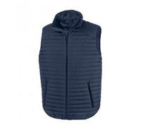 (3XL, Navy/Navy) Result Adults Unisex Thermoquilt Gilet