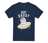 (3XL, Navy) Peppa Pig Unisex Adult Best Daddy Pig In The Universe T-Shirt
