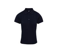 (3XL, Navy) Premier Womens/Ladies Coolchecker Plus Piqu Polo With CoolPlus