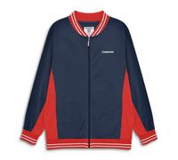 (3XL, Navy/Red/White) Lambretta Mens Vintage Track Bomber Jacket