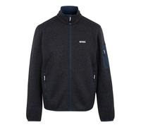 Regatta Mens Newhill Marl Full Zip Fleece Jacket - Navy - 3XL - Navy - 70% Polyester/30% Recycled Polyester